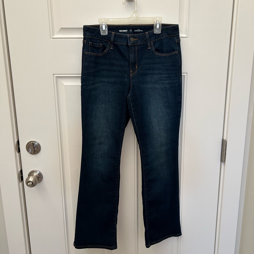 Old Navy Women's Dark Blue Boot Cut Jeans